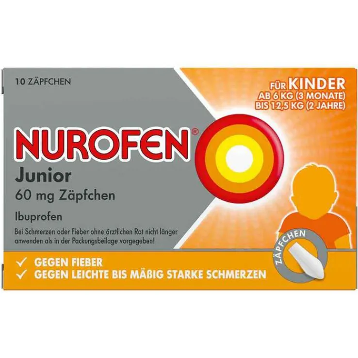 NUROFEN® Junior 60 mg Zäpfchen, 10 St