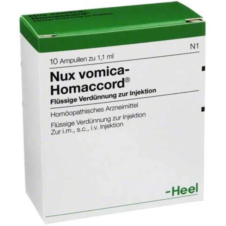 Nux vomica Homaccord Ampullen, 10 St
