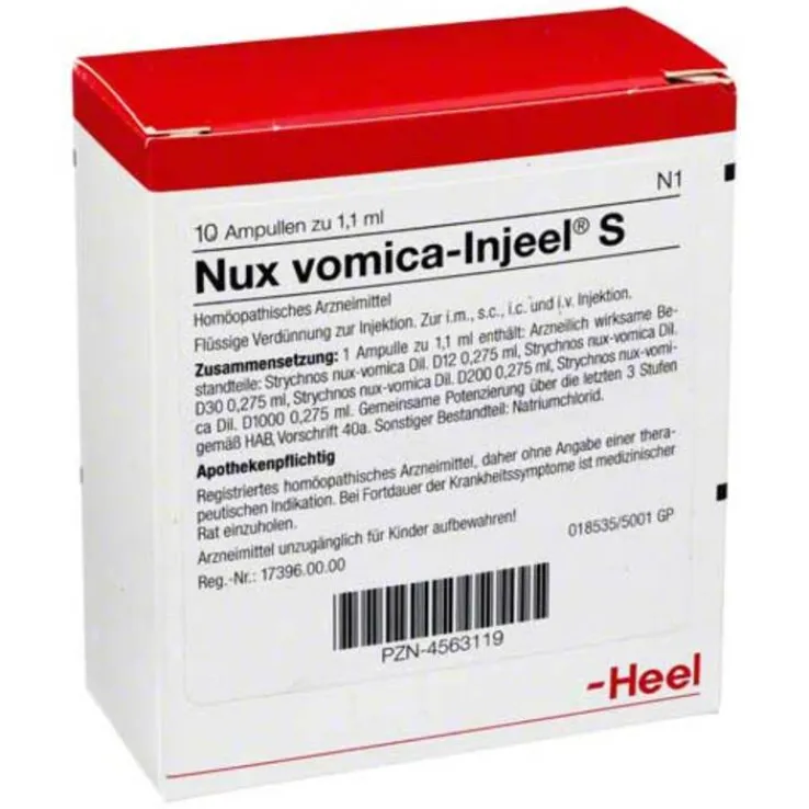 Nux vomica Injeel S Ampullen, 10 St
