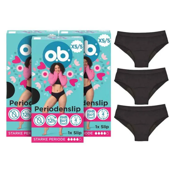 O.B. Periodenslip XS / S, 3 St