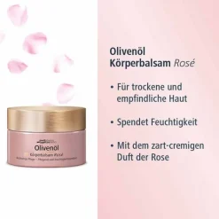 Olivenöl Körperbalsam Rose, 250 ml