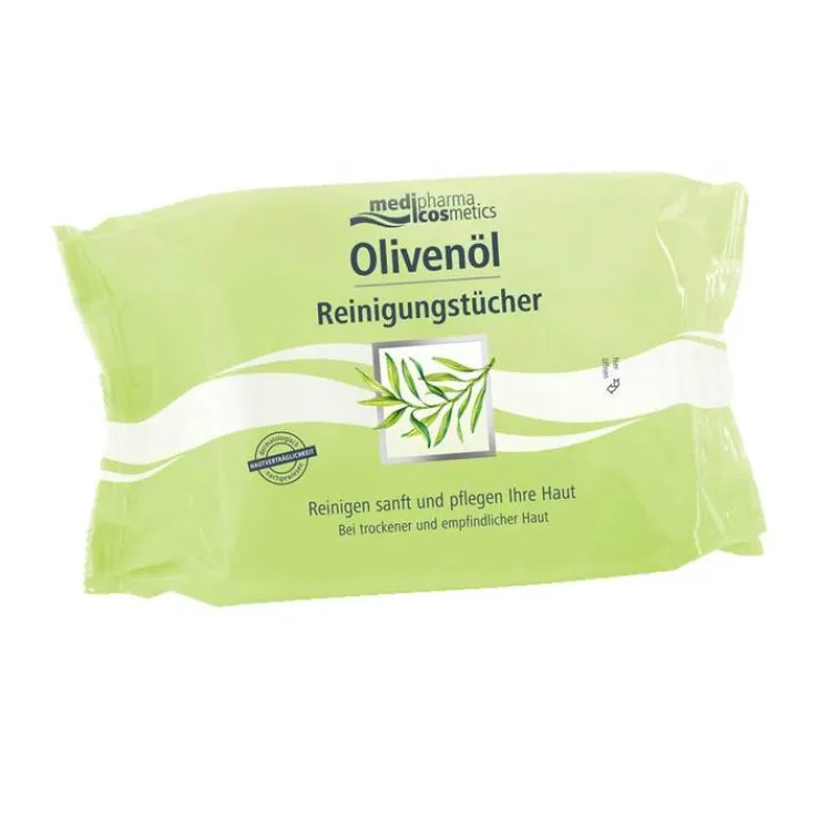 Olivenöl Reinigungstücher, 25 St
