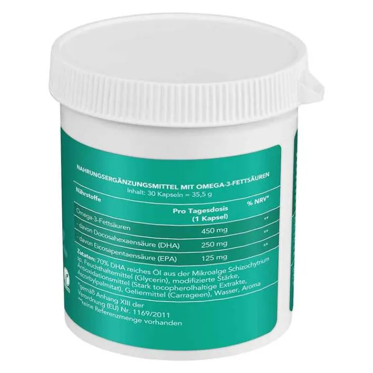 Omega-3 DHA + EPA vegan Kapseln, 30 St