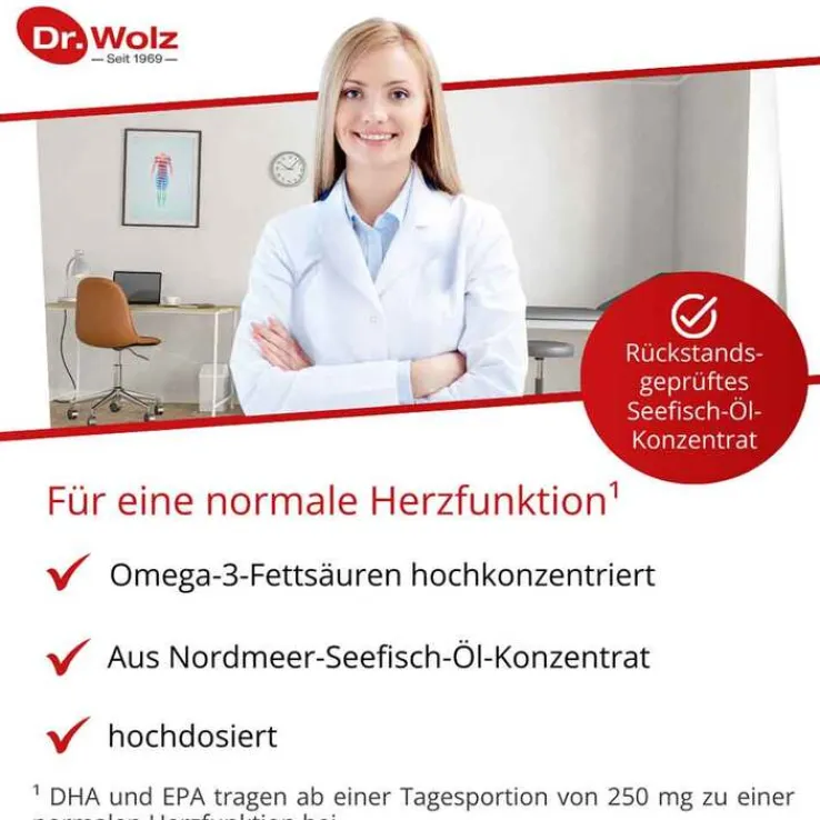 Omega 3 Fettsäuren 500 mg / 60% Kapseln, 60 St