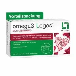Omega 3-Loges plus Kapseln, 120 St