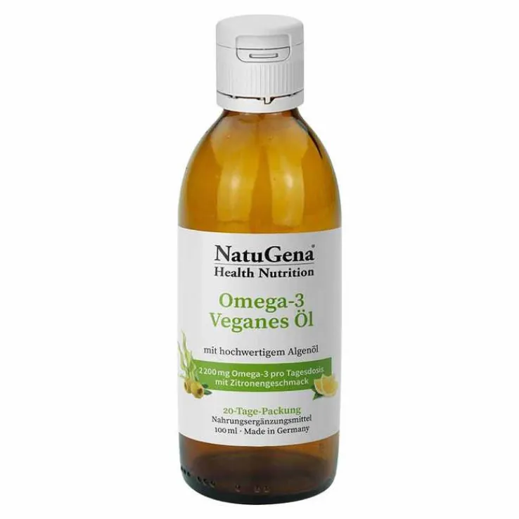 Omega-3 Vegan 2200mg mit 1351 DHA 672 EPA Algenöl Öl, 100 ml