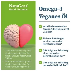 Omega-3 Vegan 2200mg mit 1351 DHA 672 EPA Algenöl Öl, 100 ml