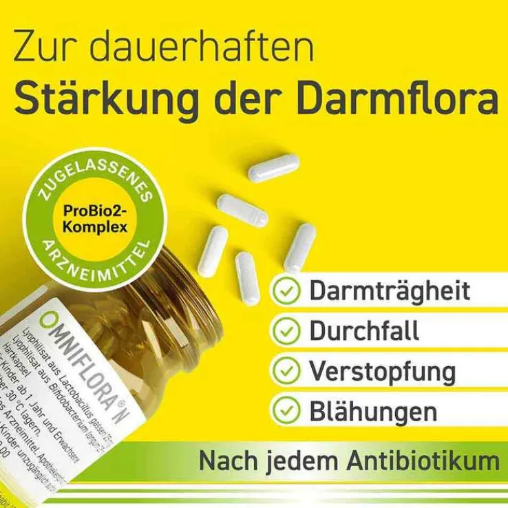OMNIFLORA N Probiotika Kapseln für die Darmflora, 100 St