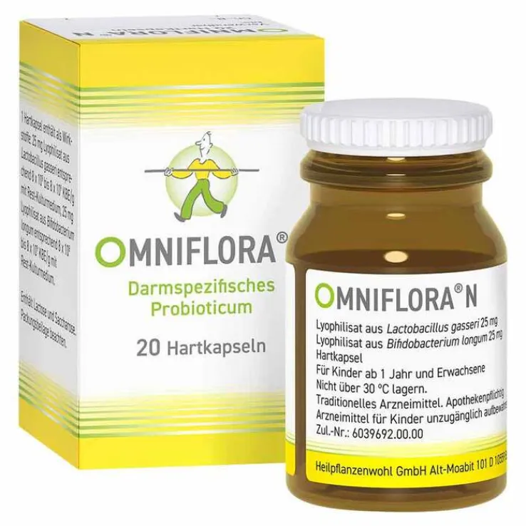 OMNIFLORA N Probiotika Kapseln für die Darmflora, 20 St