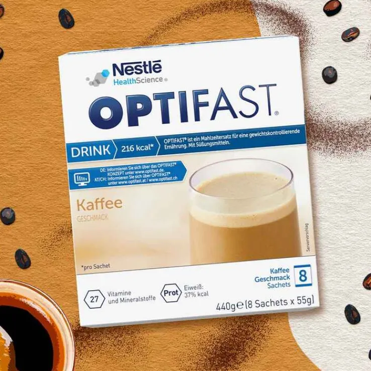 Optifast home Drink Kaffee Pulver, 8X55 g