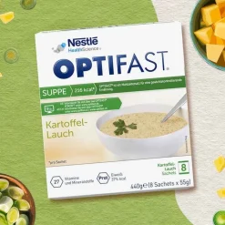 Optifast home Suppe Kartoffel-Lauch Pulver, 8X55 g