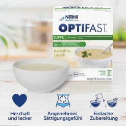 Optifast home Suppe Kartoffel-Lauch Pulver, 8X55 g