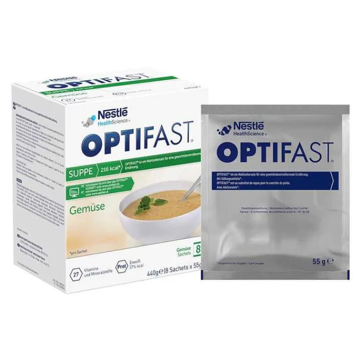 Optifast Suppe Gemüse Pulver, 8X55 g