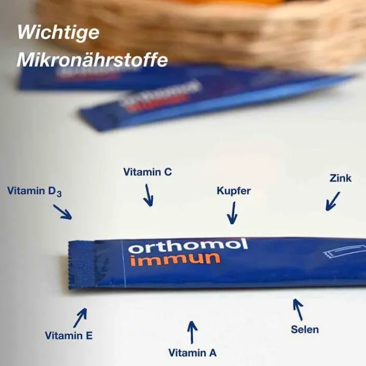Orthomol Immun Direktgranulat Menthol-Himbeere, 7 St