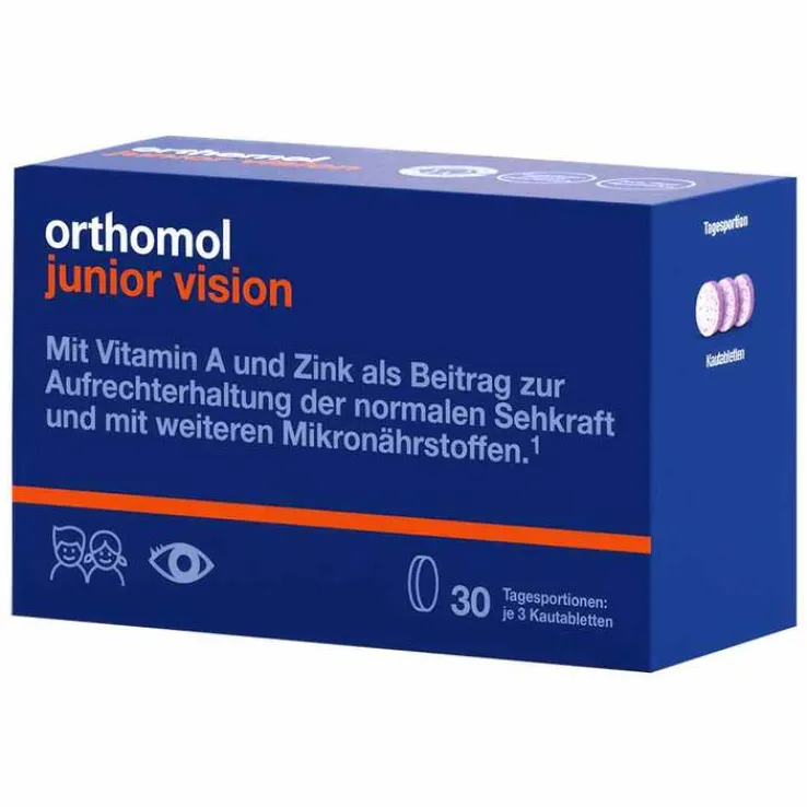 Orthomol Junior vision Kautabletten, 30 St