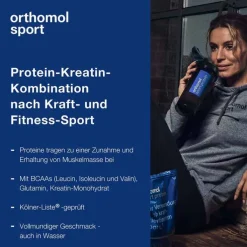 Orthomol Sport Protein Pulver Vanille, 640 g