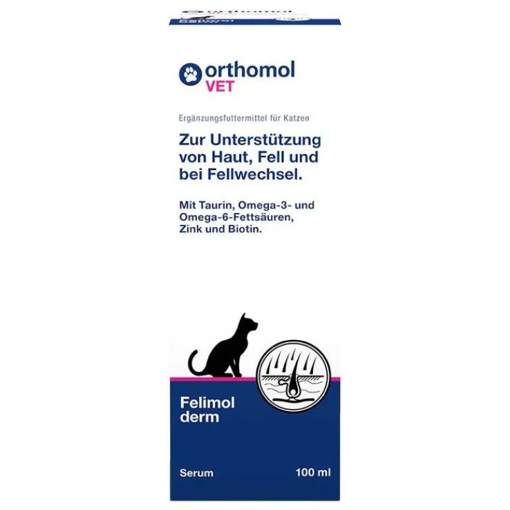 Orthomol Vet Felimol derm Serum für Katzen, 100 ml