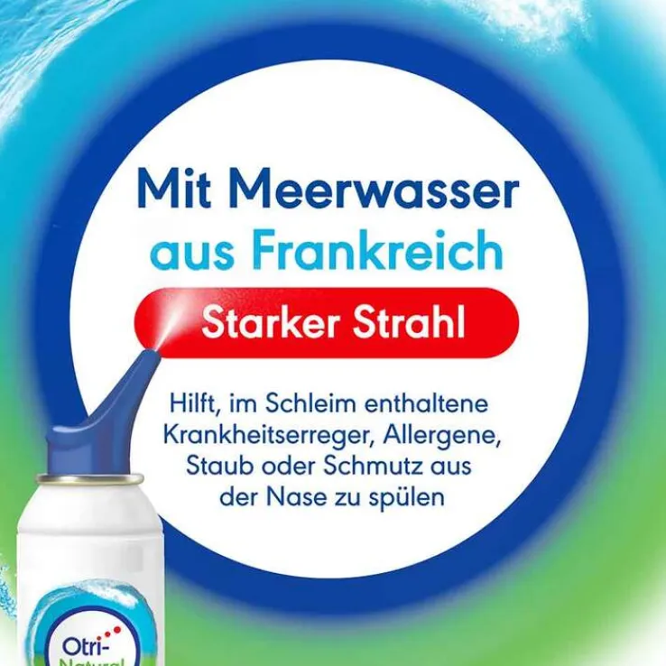 OtriNatural Nasenreinigung Strong, isoton, 0,9 % NaCl, 125 ml