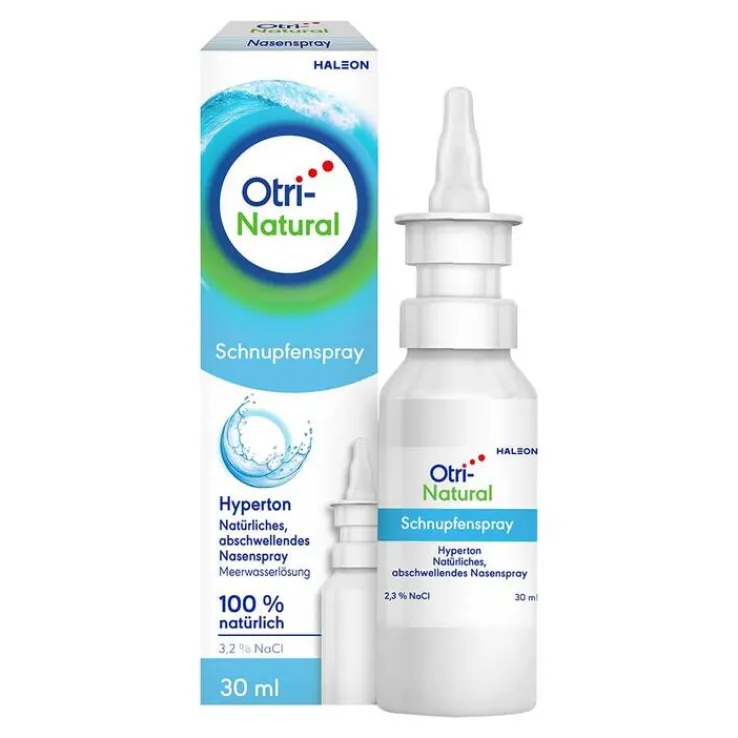 OtriNatural Schnupfenspray, hyperton, 2,3 % NaCl, 30 ml