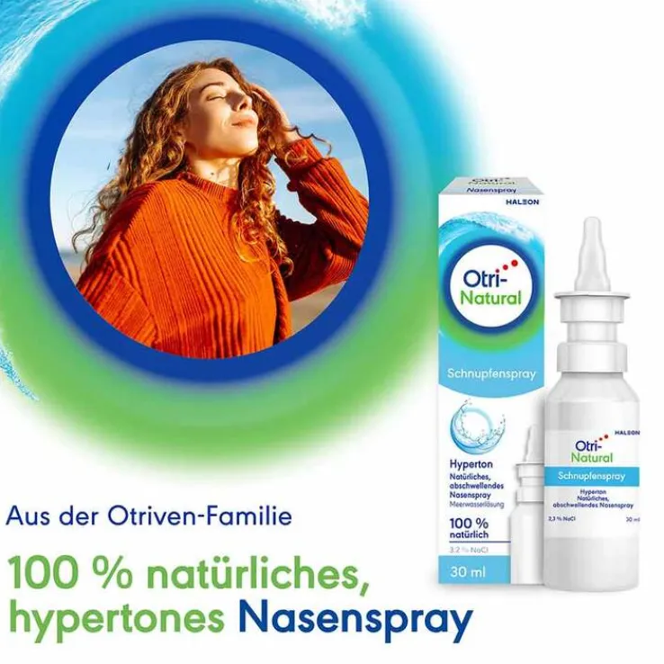 OtriNatural Schnupfenspray, hyperton, 2,3 % NaCl, 30 ml