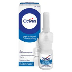 Otriven gegen Schnupfen 0,1 % Nasenspray (Dosierspray) ohne Konservierungsstoffe, 10 ml