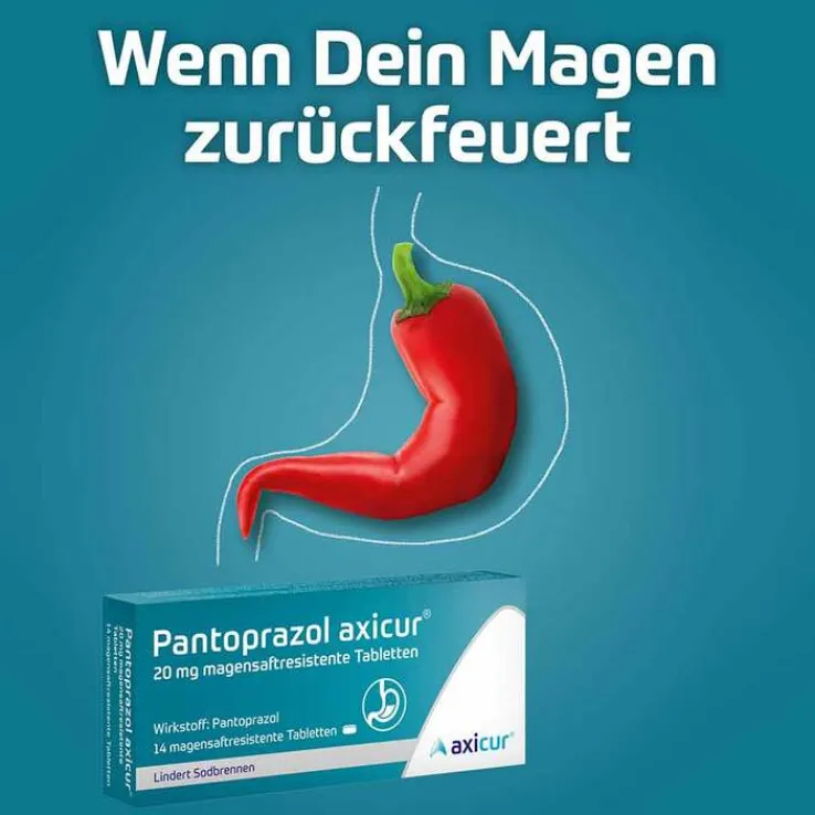 Pantoprazol axicur® 20 mg Tabletten , 14 St