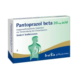 Pantoprazol beta 20 mg acid magensaftresistent Tabletten, 7 St