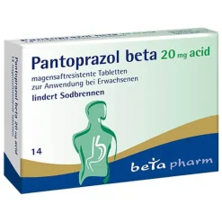 Pantoprazol beta 20 mg acid magensaftresistent Tabletten, 14 St
