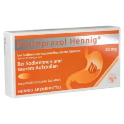 Pantoprazol Hennig b.Sodbrennen 20 mg magensaftresistent Tabletten, 7 St
