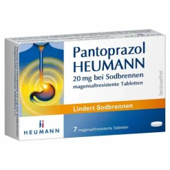 Pantoprazol HEUMANN 20 mg bei Sodbrennen, 7 St