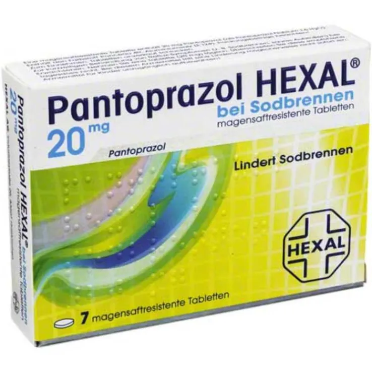 Pantoprazol Hexal b.Sodbrennen magensaftresistent Tabletten, 7 St