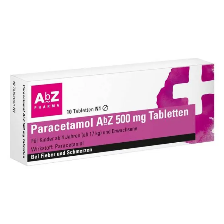 Paracetamol AbZ 500 mg Tabletten, 10 St