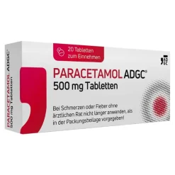 PARACETAMOL ADGC® 500 mg Tabletten, 20 St