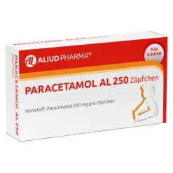 Paracetamol AL 250 Kleinkindersuppositorien, 10 St