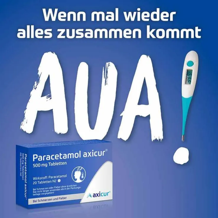 Paracetamol axicur® 500 mg Tabletten , 20 St