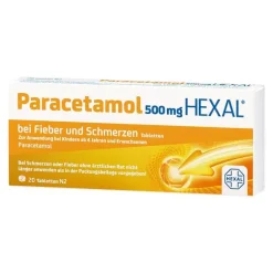 Paracetamol 500mg Hexal bei Fieber und Schmerzen Tabletten, 20 St