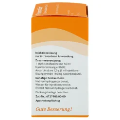 Pascorbin 7,5 g Ascorbinsäure / 50ml Injektionslösung, 50 ml