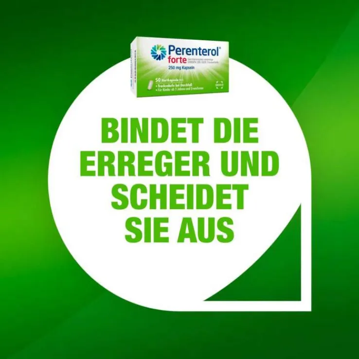 Perenterol® forte 250 mg bei akutem Durchfall & zur Vorbeugung, 10 St