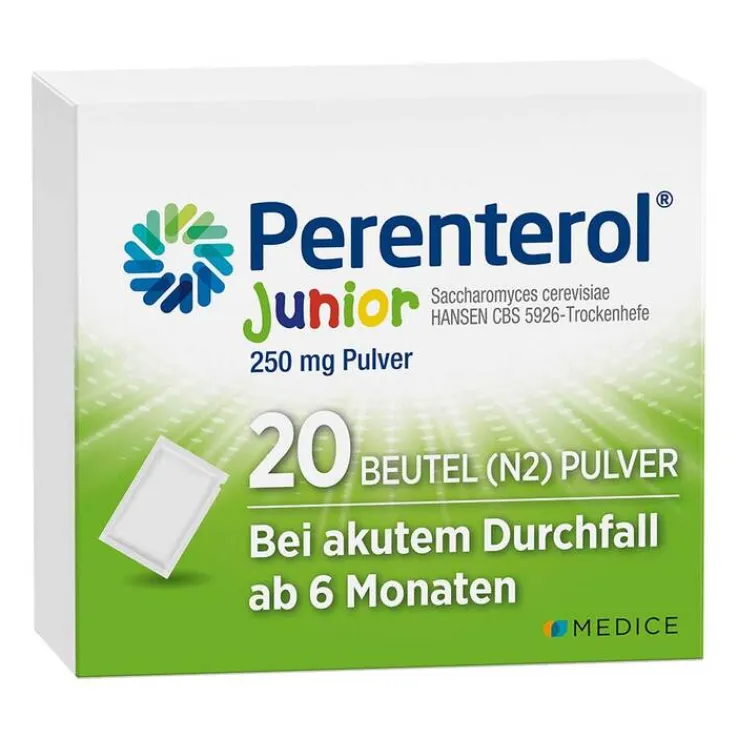 Perenterol® Junior 250 mg bei akutem Durchfall & zur Vorbeugung, 20 St