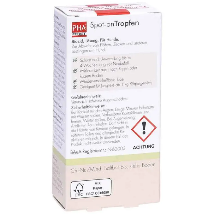 PHA Spot-on Tropfen für Hunde, 2X2 ml
