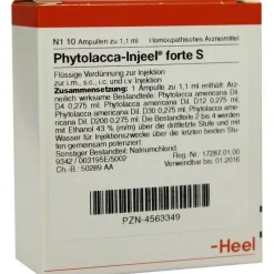 Phytolacca Injeel forte S Ampullen, 10 St