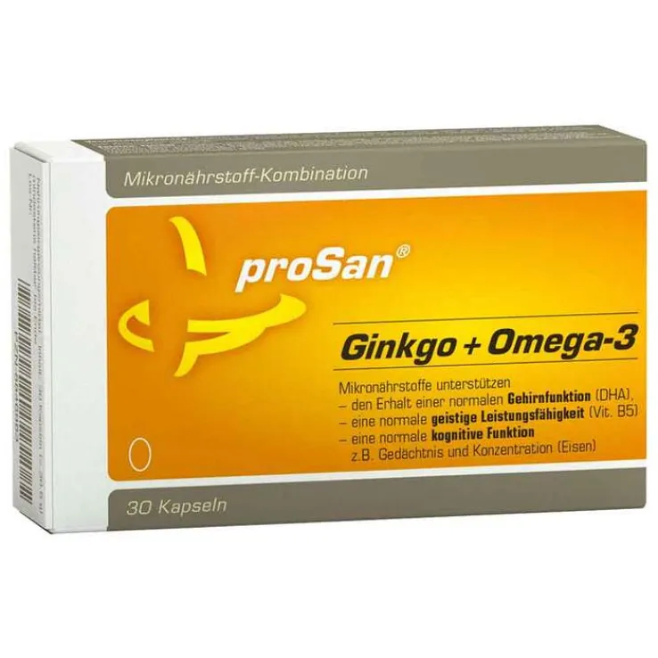 Prosan Ginkgo + Omega-3 Kapseln, 30 St