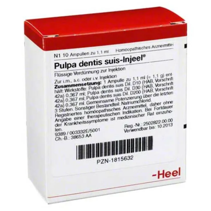 Pulpa Dentis suis Injeel Ampullen, 10 St