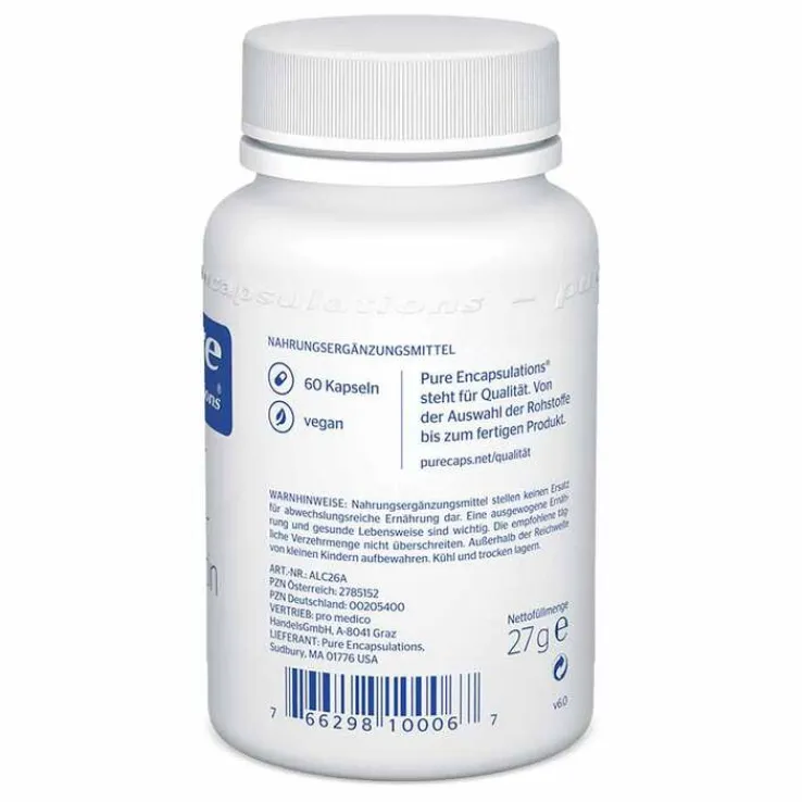 Pure Encapsulations Acetyl-L-Carnitin 250 mg Kapseln, 60 St