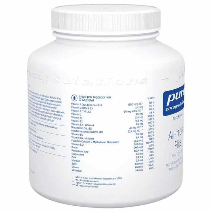 Pure Encapsulations all-in-one Plus ohne Cu / Fe / Jod, 180 St