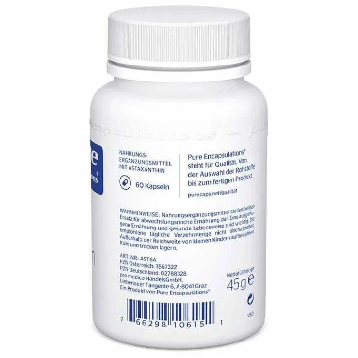 Pure Encapsulations Astaxanthin Kapseln, 60 St