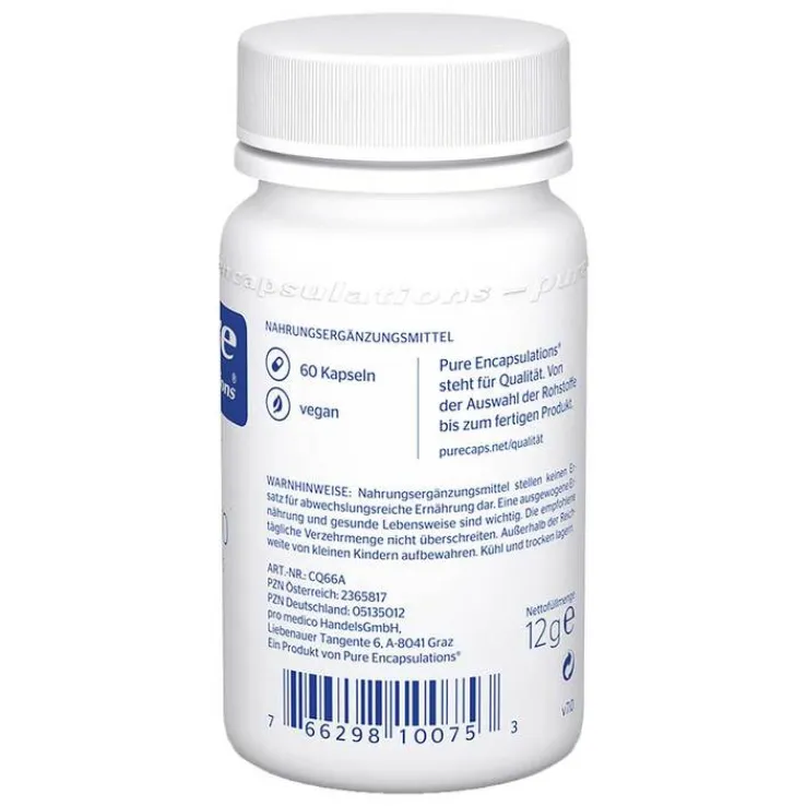 Pure Encapsulations CoQ10 60 mg Kapseln, 60 St