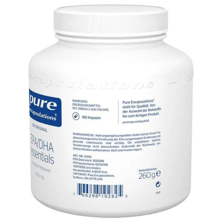 Pure Encapsulations EPA/DHA essentials 1000 mg Kapseln, 180 St