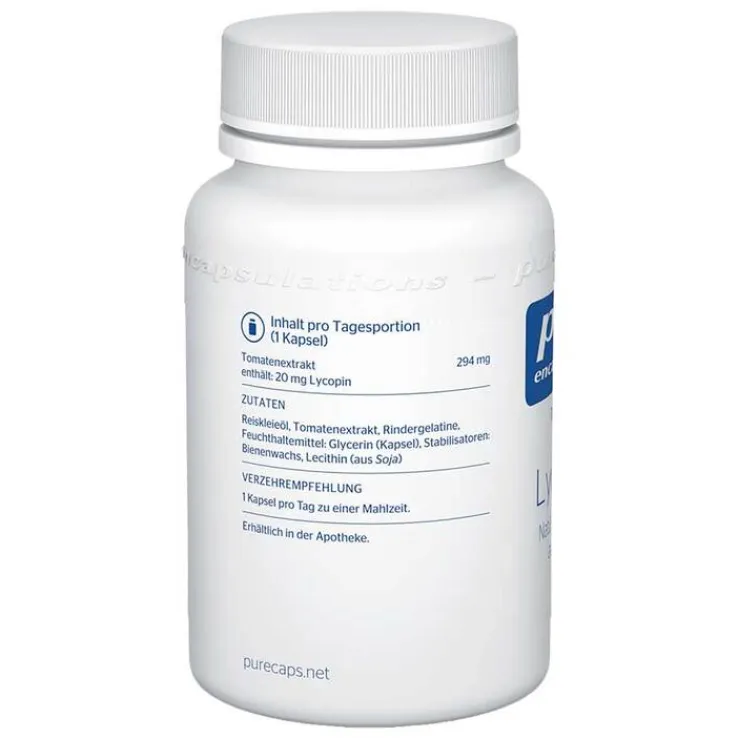 Pure Encapsulations Lycopene 20 mg Kapseln, 60 St