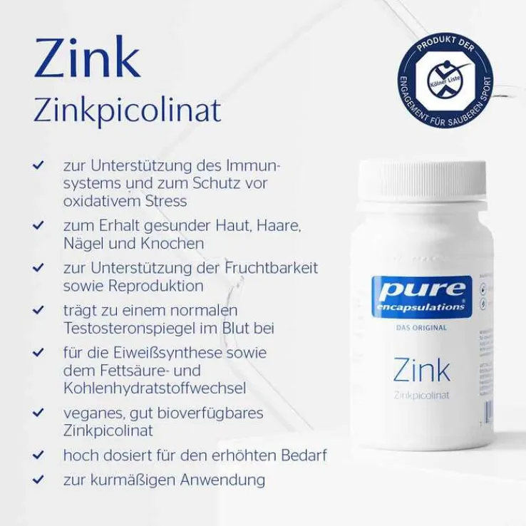 Pure Encapsulations Zink Zinkpicolinat Kapseln, 180 St